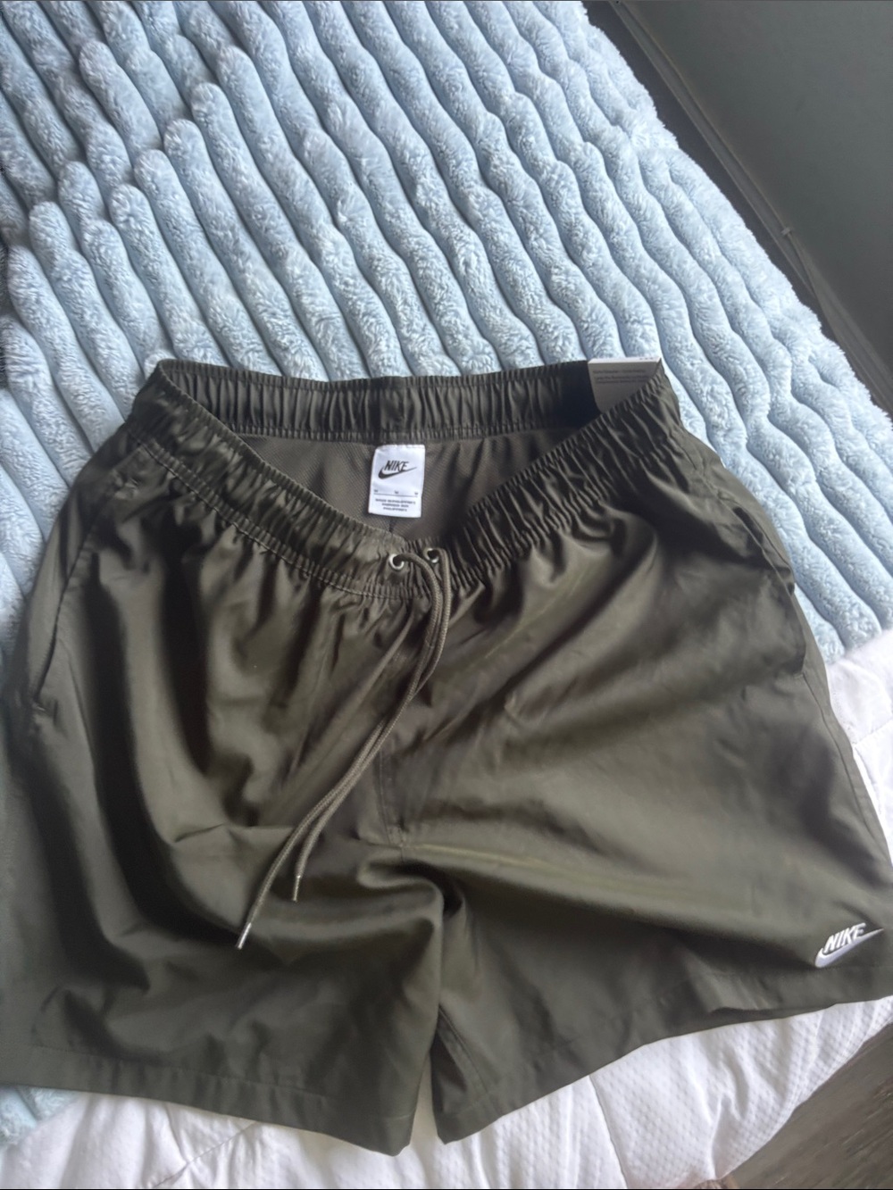 Nike Olive Athletic Swim/Training Shorts